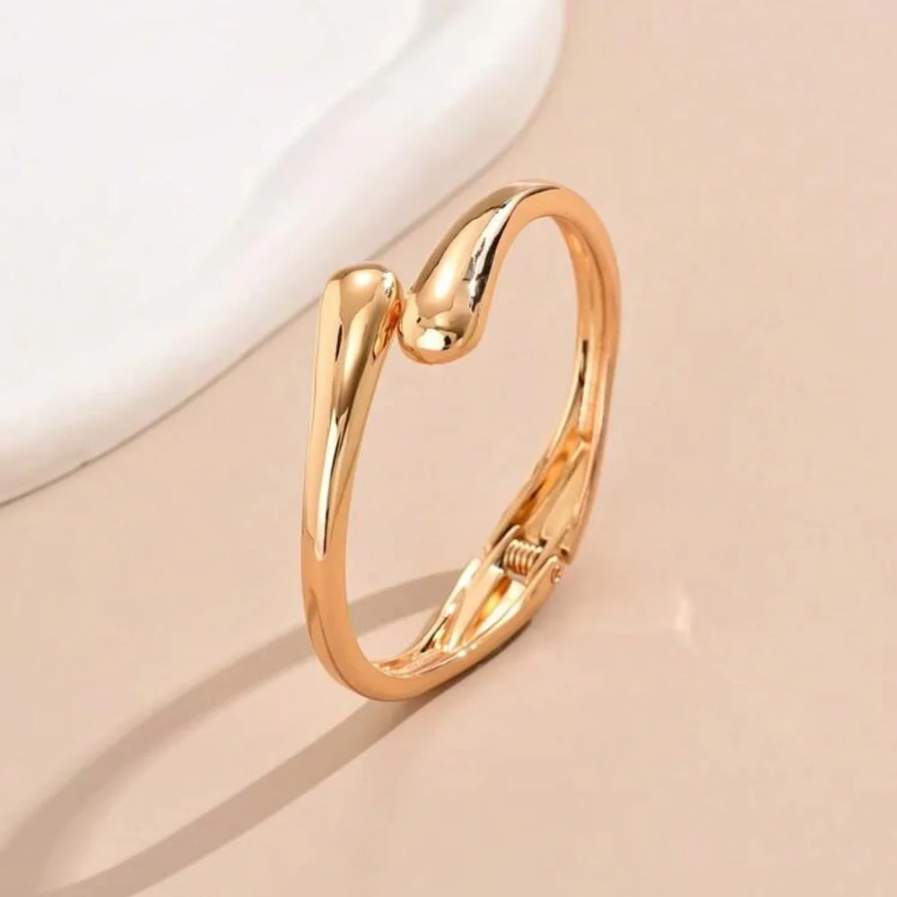 1pc Multicolor Symmetrical Double Droplet Shaped Fashion Bracelet, Sweet&Elegant - Picture 4 of 5